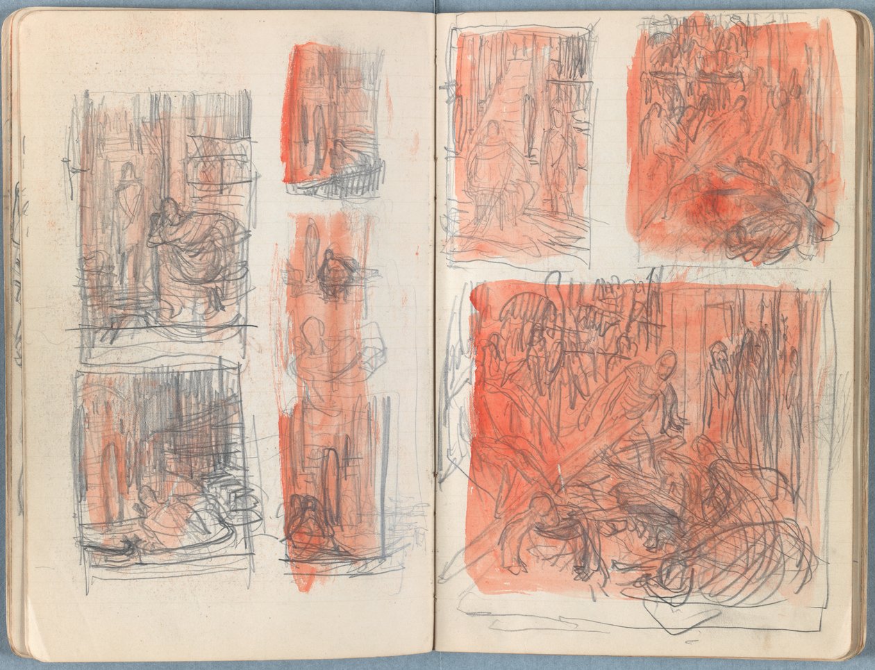 Sider fra et album med Sketches for The Life of Our Lord Jesus Christ, slutningen af 1880