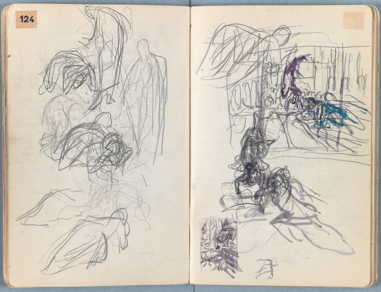 Sider fra et album med Sketches for The Life of Our Lord Jesus Christ, slutningen af 1880