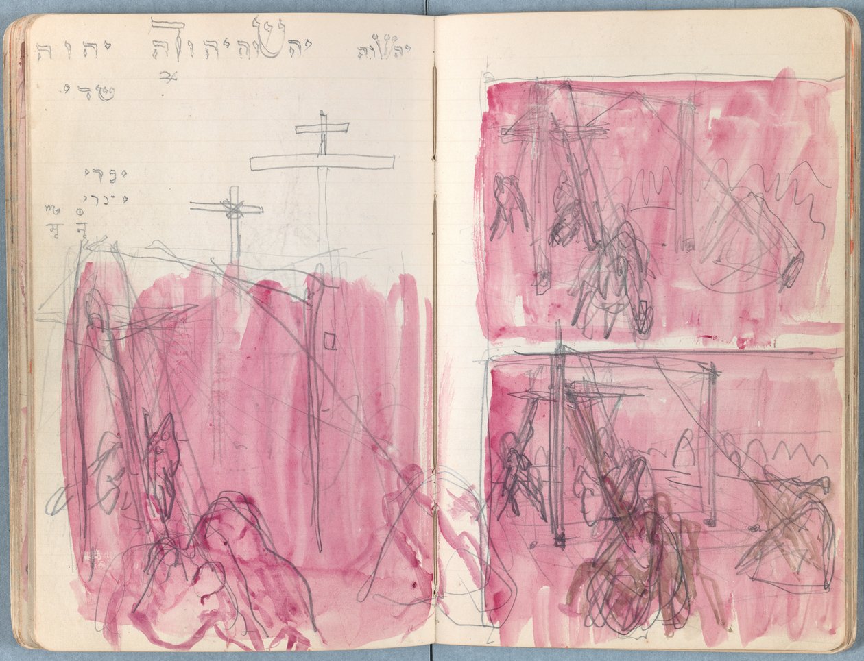 Sider fra et album med Sketches for The Life of Our Lord Jesus Christ, slutningen af 1880