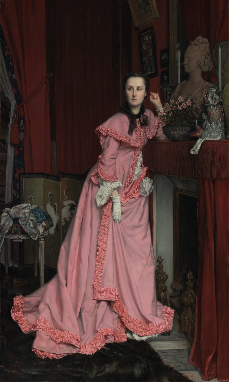 Portræt af Marquise de Miramon, født Thérèse Feuillant af James Jacques Joseph Tissot