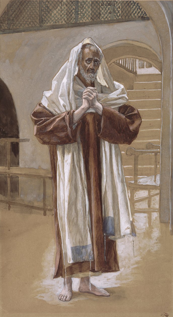 Saint Andrew, illustration til The Life of Christ, ca. 1886-94 (wc & gouache på pap) af James Jacques Joseph Tissot