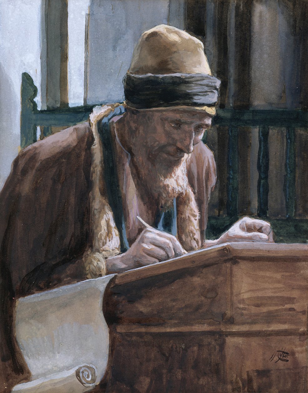 Sankt Markus, illustration til The Life of Christ, ca. 1886-94 (wc & gouache på pap) af James Jacques Joseph Tissot