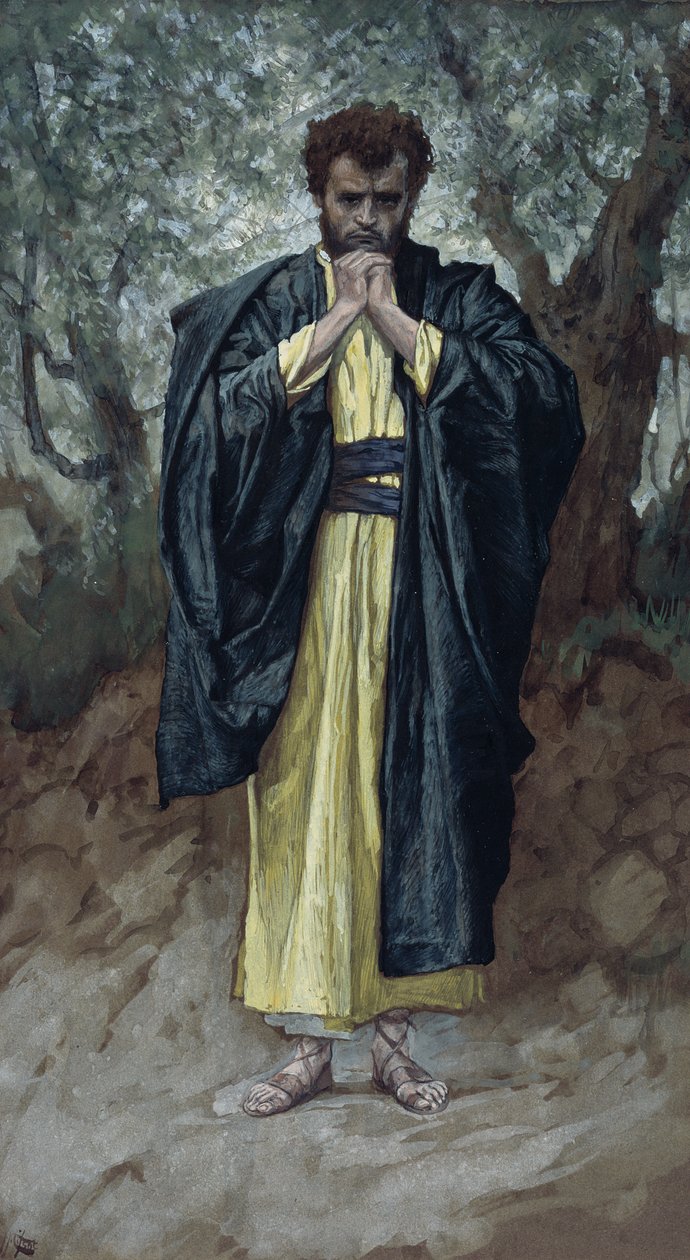 Saint Matthew, illustration til The Life of Christ, ca. 1886-94 (wc & gouache på pap) af James Jacques Joseph Tissot