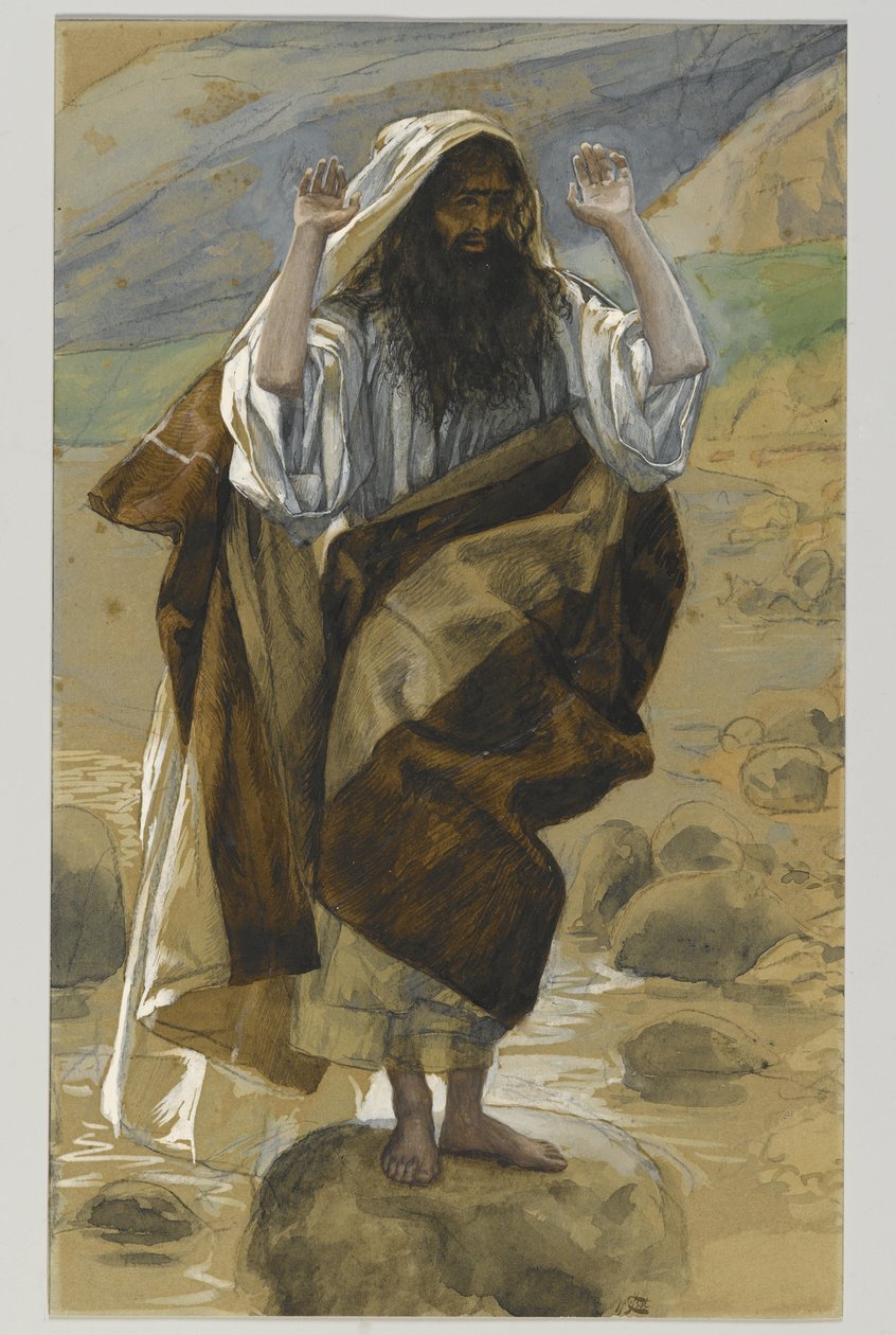 Sankt Thaddeus, illustration fra Vor Herre Jesu Kristi liv (wc over grafit på papir) af James Jacques Joseph Tissot