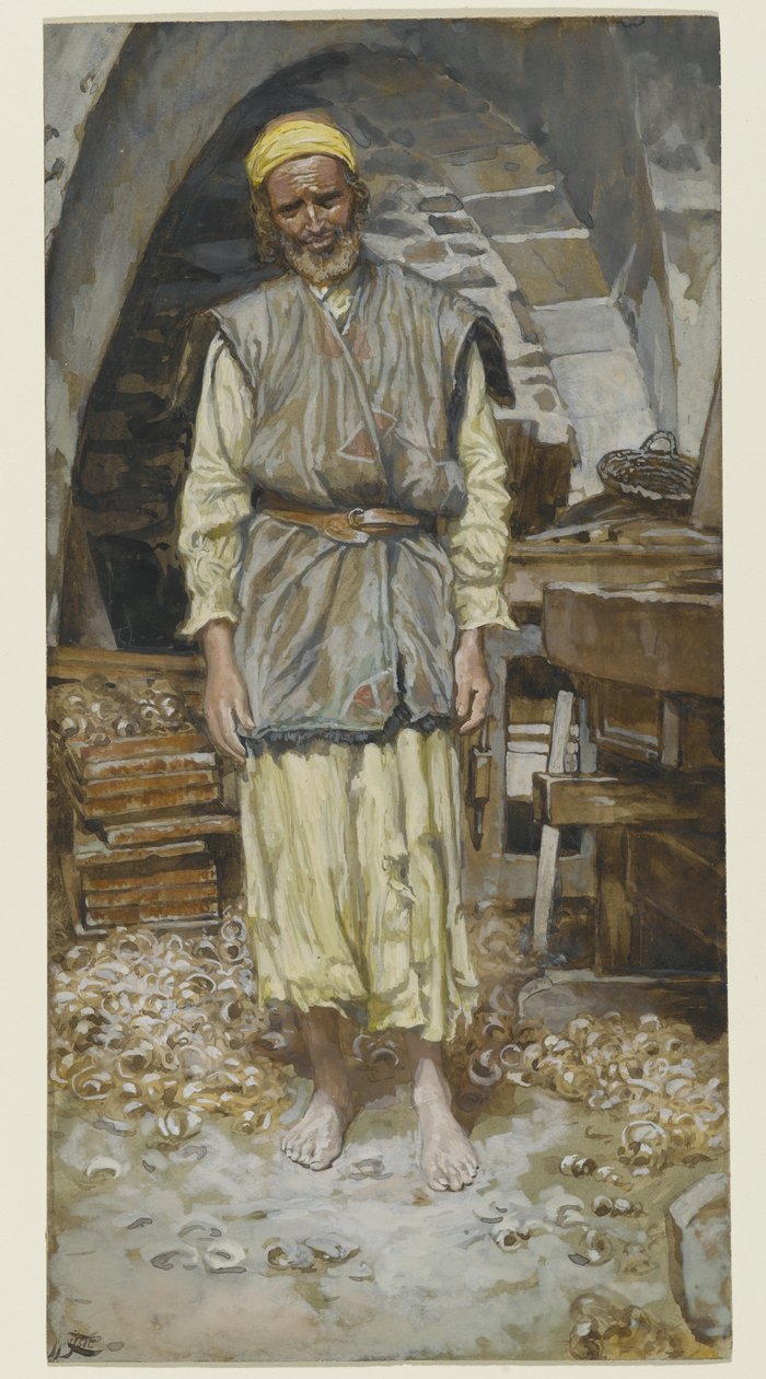 St. Joseph, illustration til The Life of Christ, ca. 1886-94 (wc på papir) af James Jacques Joseph Tissot