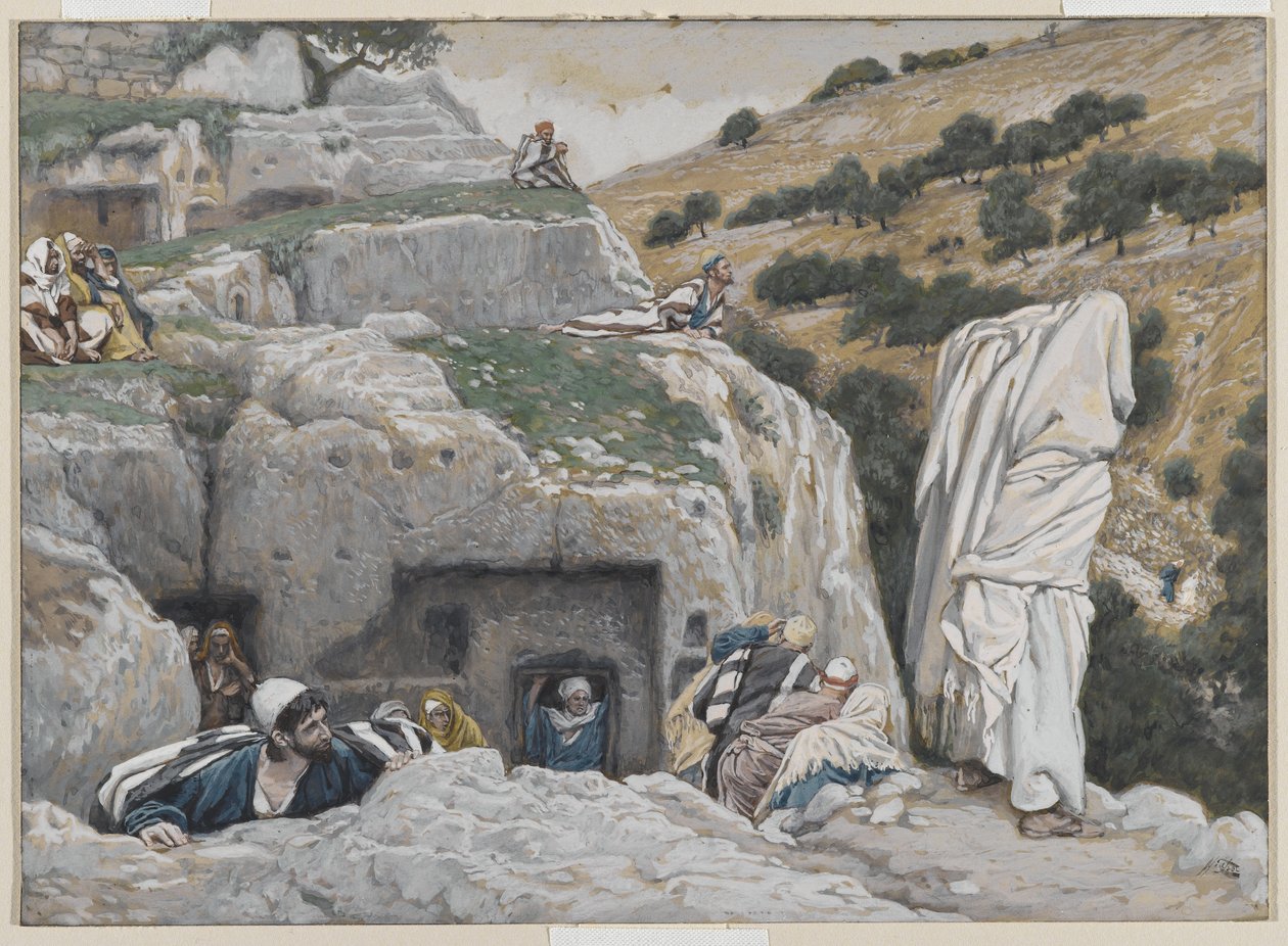 The Apostles Hiding Place, illustration fra The Life of Our Lord Jesu Christ, 1886-94 (wc over grafit på papir) af James Jacques Joseph Tissot