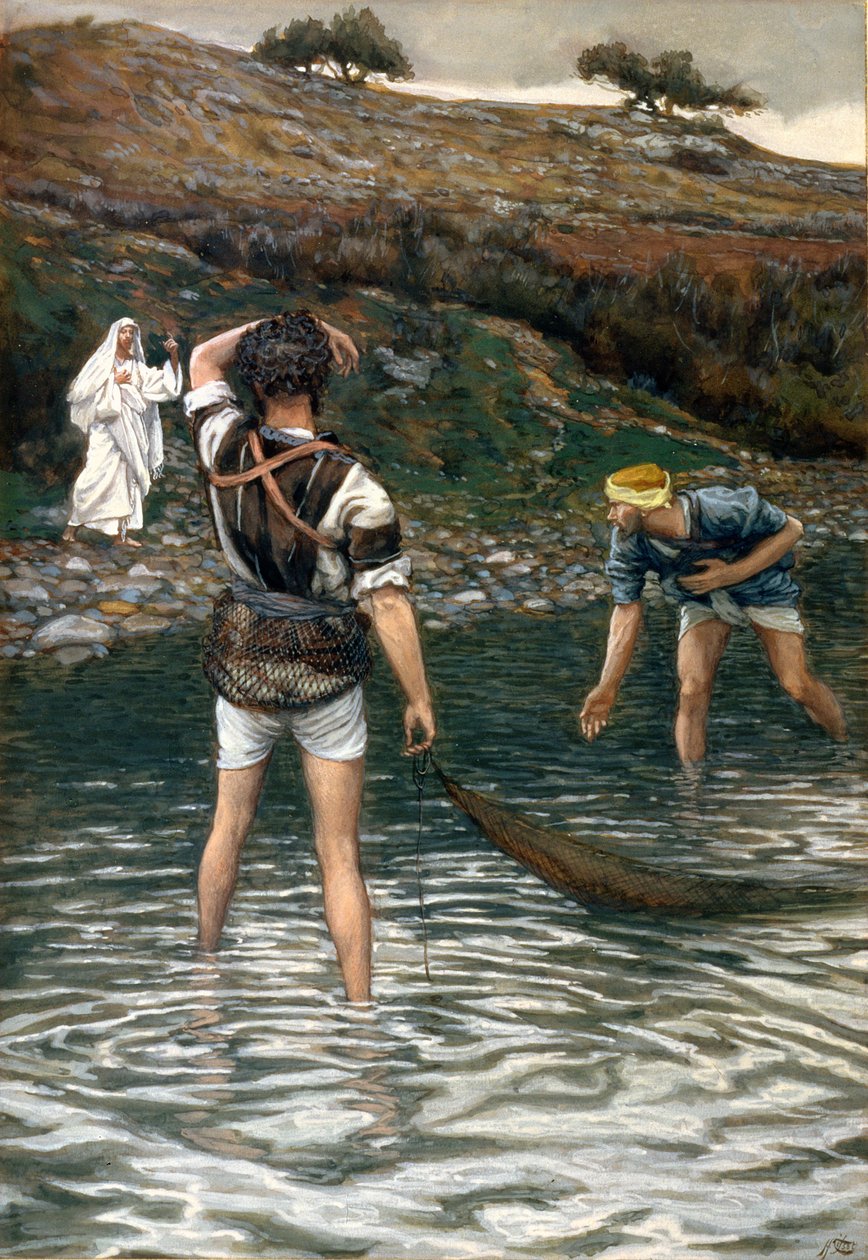 The Calling of St. Peter and St. Andrew, illustration til The Life of Christ, ca. 1886-94 af James Jacques Joseph Tissot