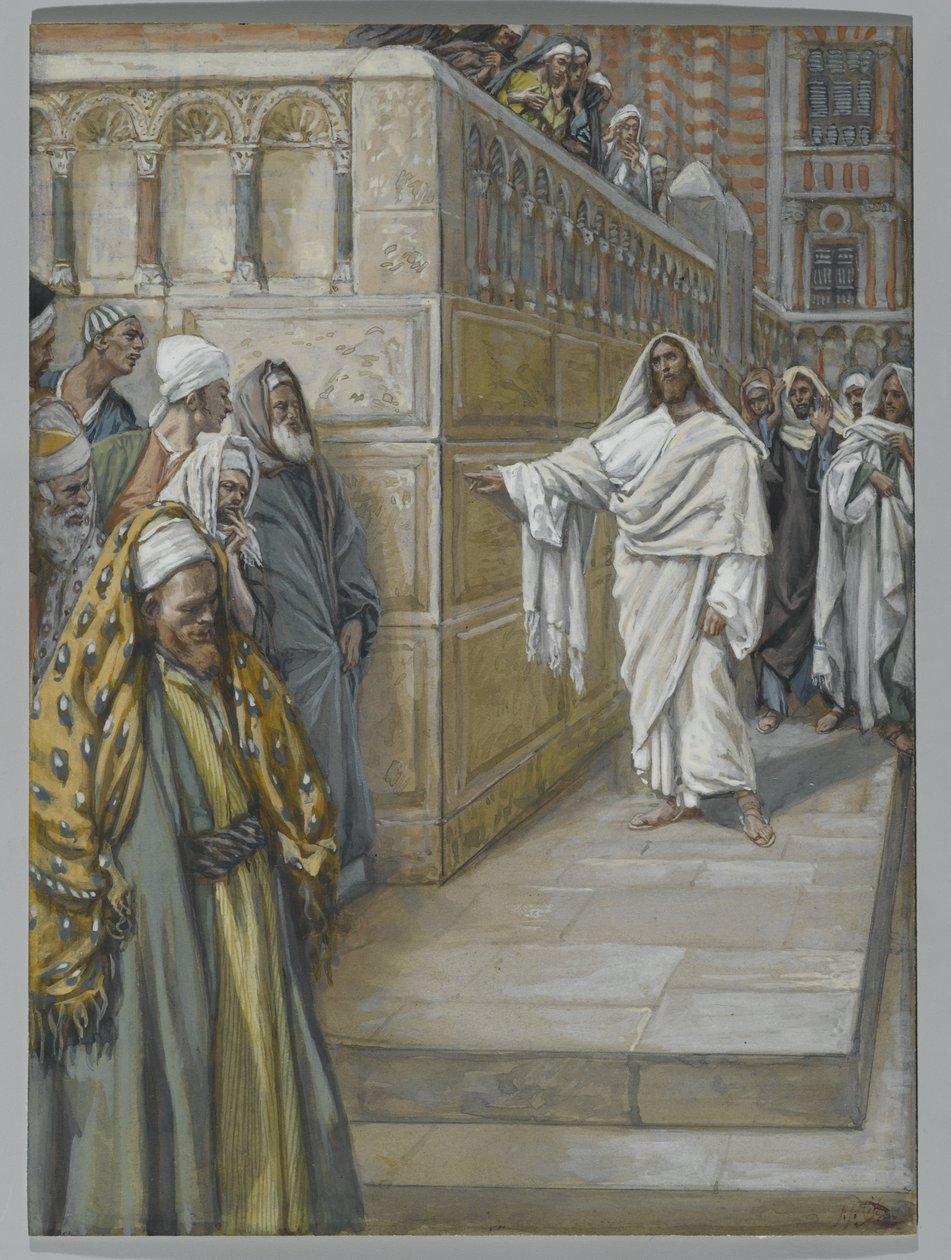 Hjørnestenen, illustration fra Vor Herre Jesu Kristi liv, 1886-94 (wc over grafit på papir) af James Jacques Joseph Tissot