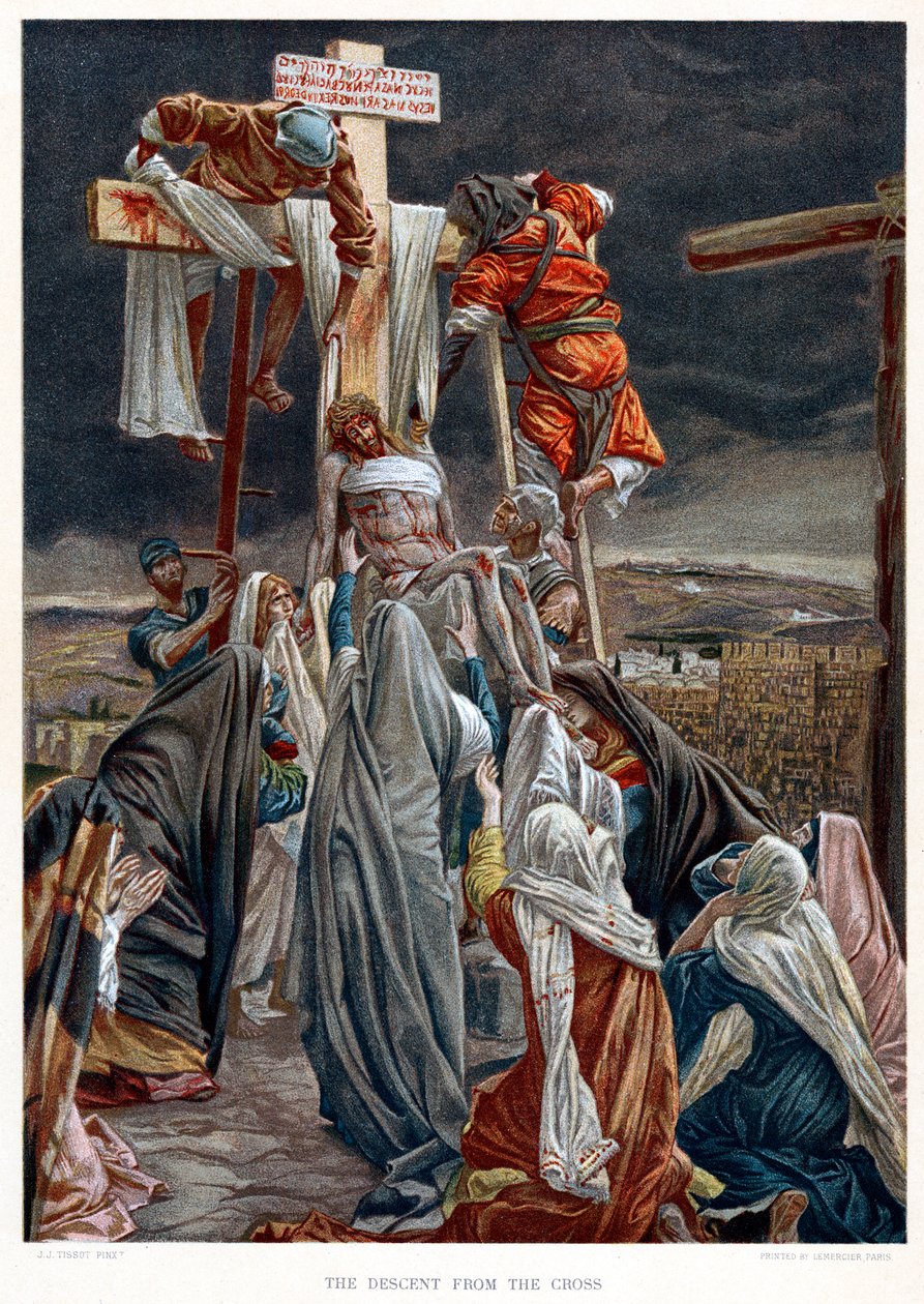 Nedstigningen fra korset, c1890 af James Jacques Joseph Tissot