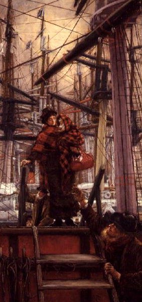 Emigranterne eller en hjælpende hånd af James Jacques Joseph Tissot