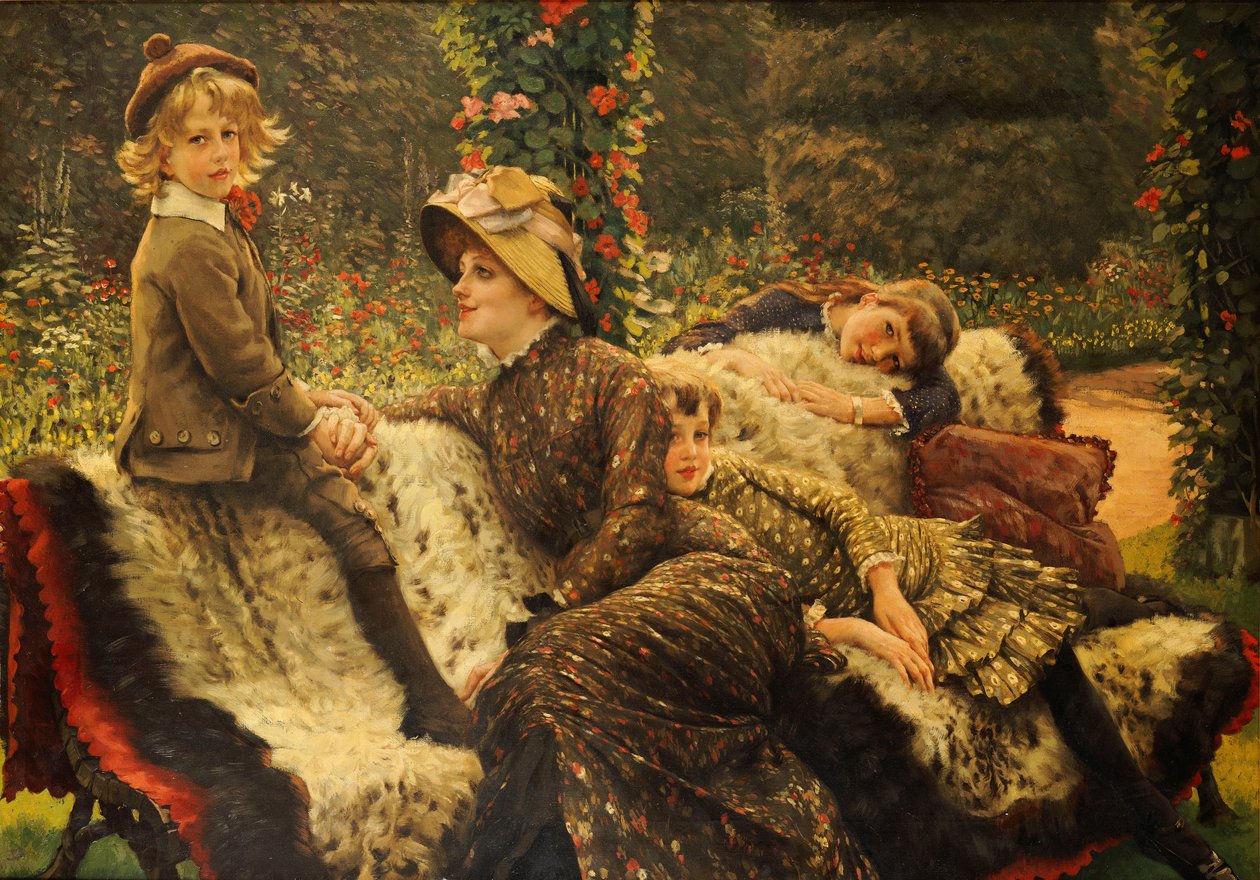 Havebænken, 1882 af James Jacques Joseph Tissot