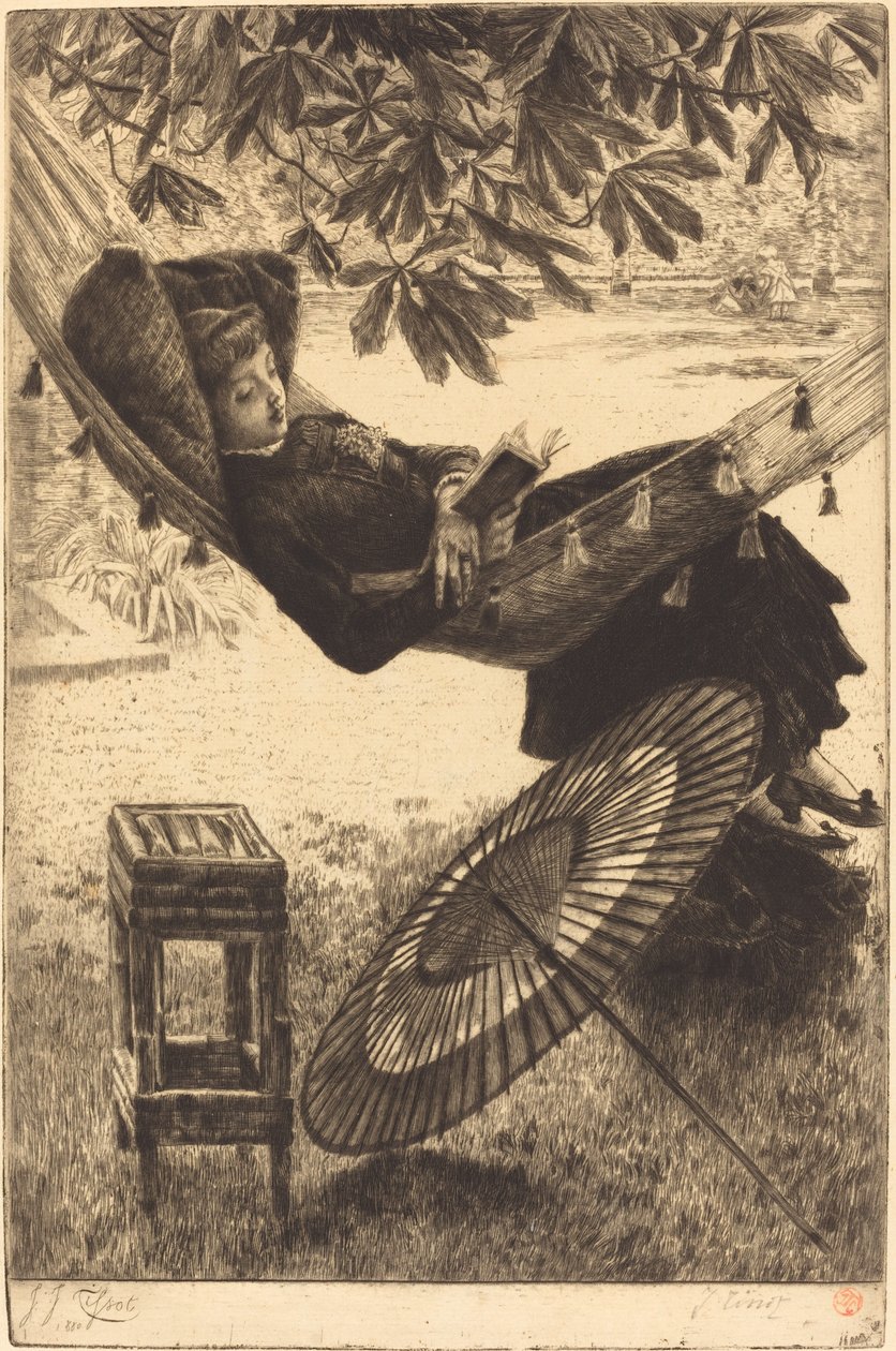 Hængekøjen (Le hamac) af James Jacques Joseph Tissot