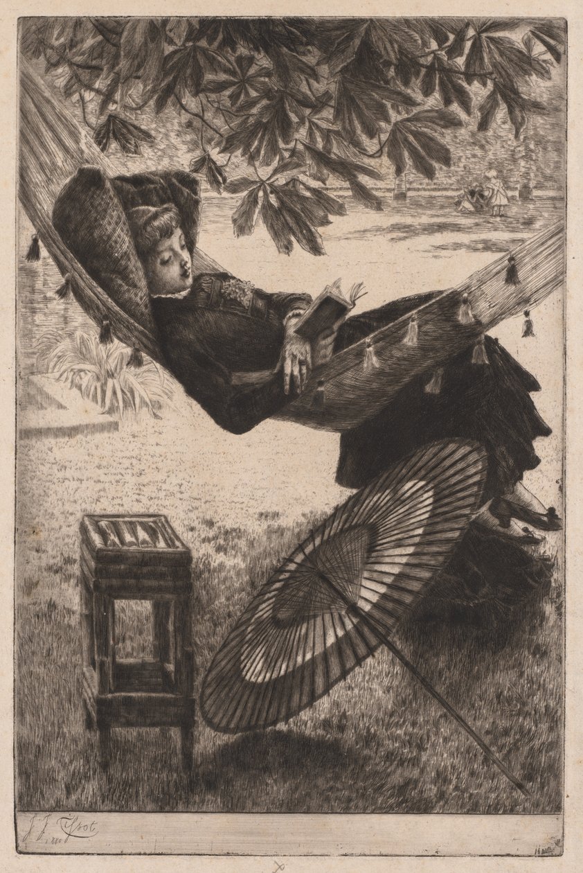 Hængekøjen, 1880. af James Jacques Joseph Tissot
