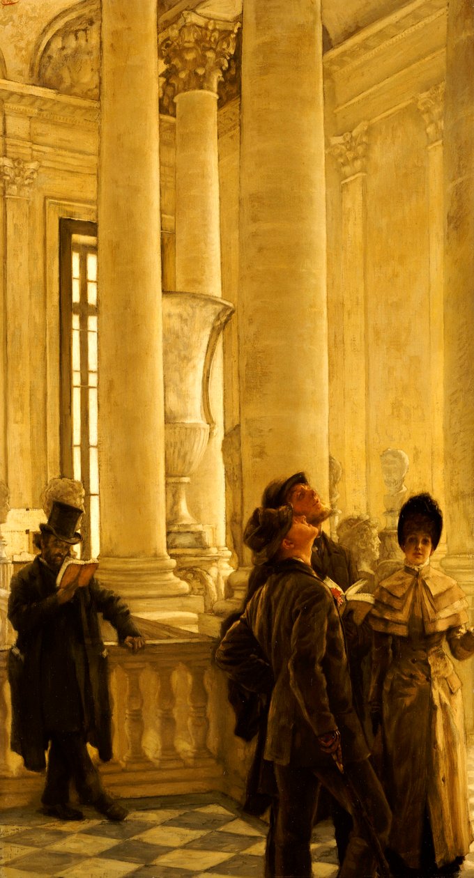 Nordtrappen ved Louvre af James Jacques Joseph Tissot