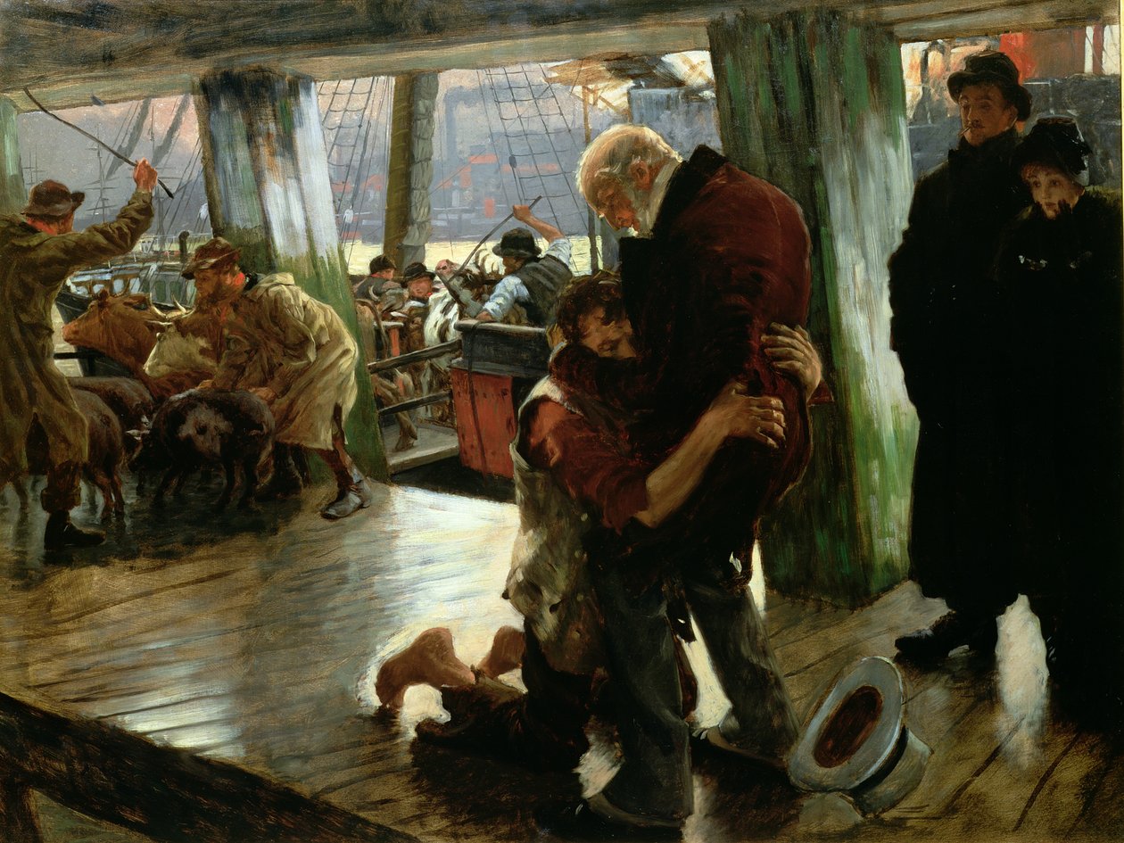 The Prodigal Son in Modern Life: The Return, ca. 1882 (forberedende skitse til 33767) af James Jacques Joseph Tissot