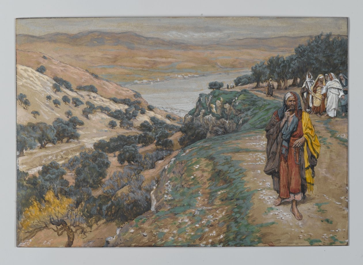 Den rige unge mand gik sorgfuldt væk, illustration fra Vor Herre Jesu Kristi liv, 1886-96 (wc over grafit på papir) af James Jacques Joseph Tissot
