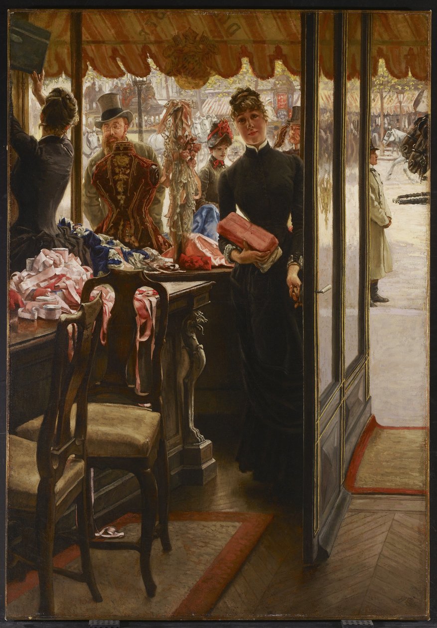 Butikspigen, 1883-85 af James Jacques Joseph Tissot