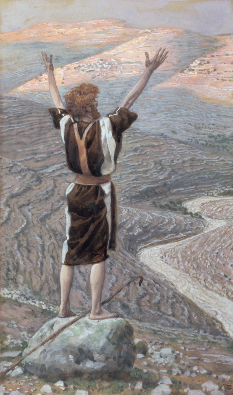 The Voice in the Desert, illustration til The Life of Christ, ca. 1886-96 (gouache på pap) af James Jacques Joseph Tissot