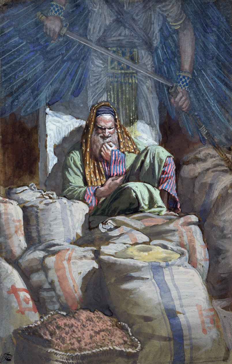 Thou Fool, This Night Thy Soul Shall Bequired of You, illustration til The Life of Christ, ca. 1886-94 (wc & gouache på pap) af James Jacques Joseph Tissot