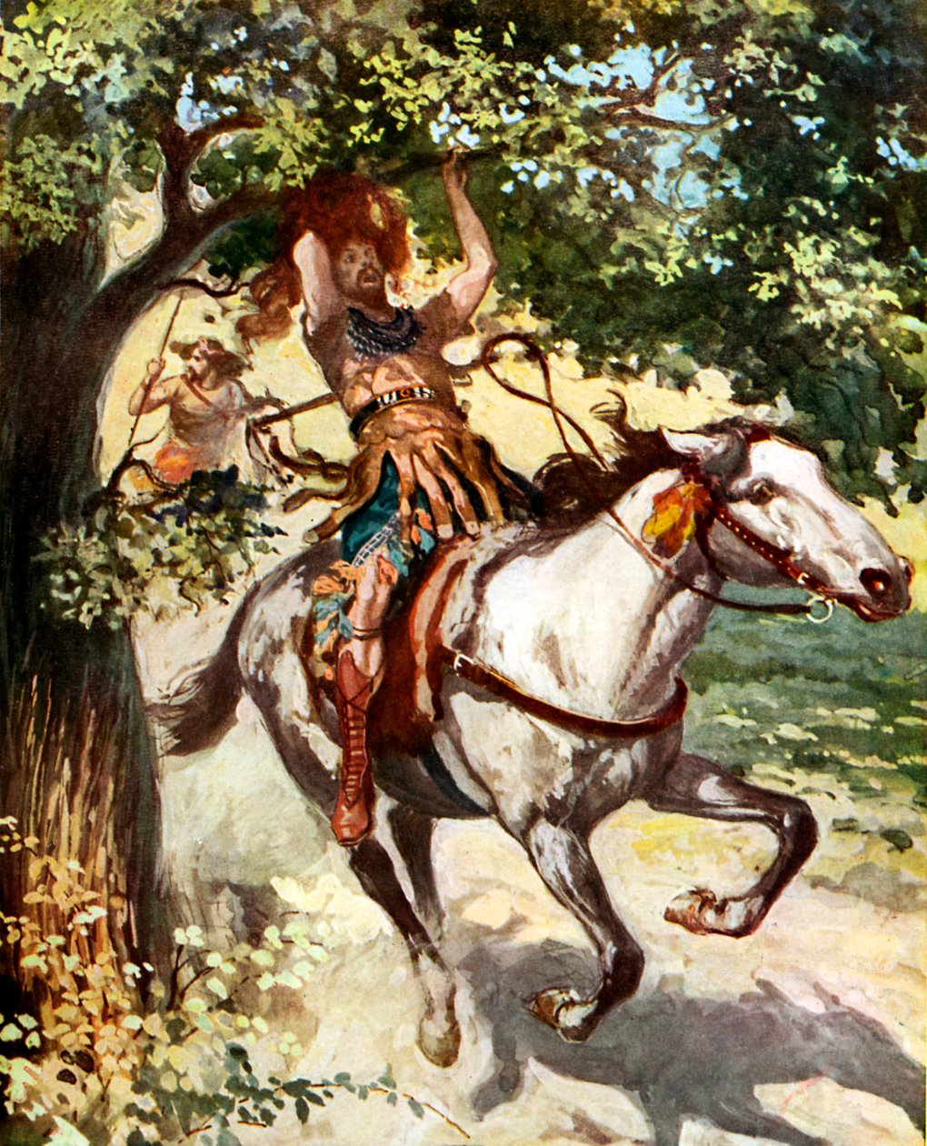 Absalom hængende på egetræet - Bibelen af James Jacques Joseph after Tissot