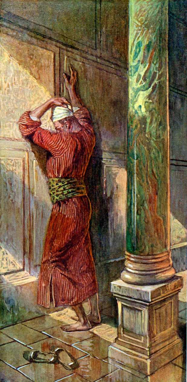 Bøn i templet af J James Tissot - Bibelen af James Jacques Joseph after Tissot