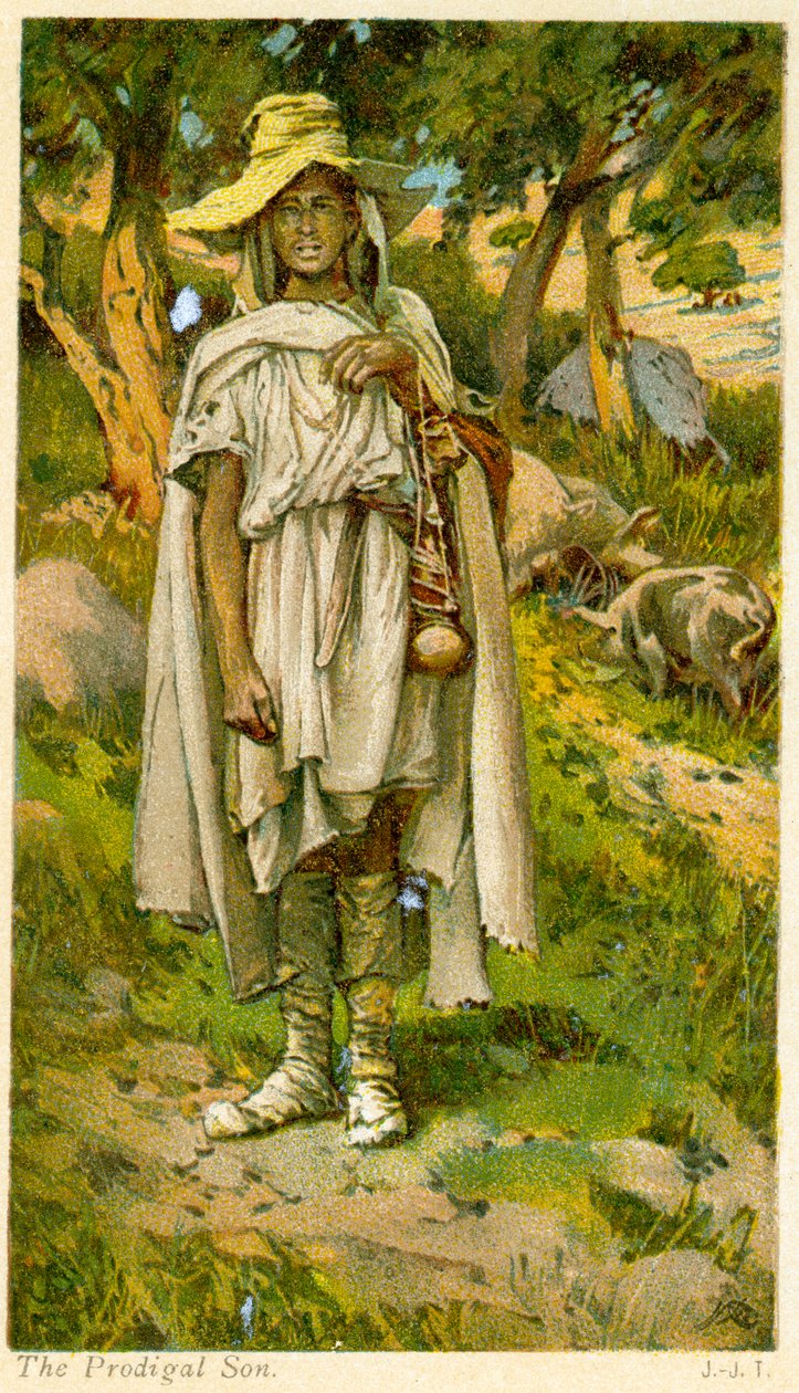 Den fortabte søn - Bibelen af James Jacques Joseph after Tissot
