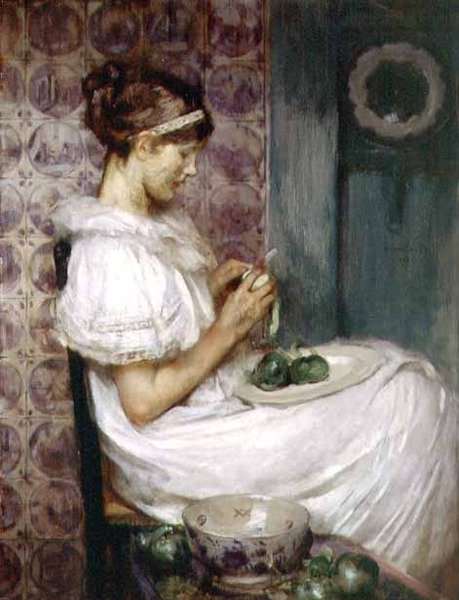 Forbidden Fruit (olie på lærred) af James Jebusa Shannon