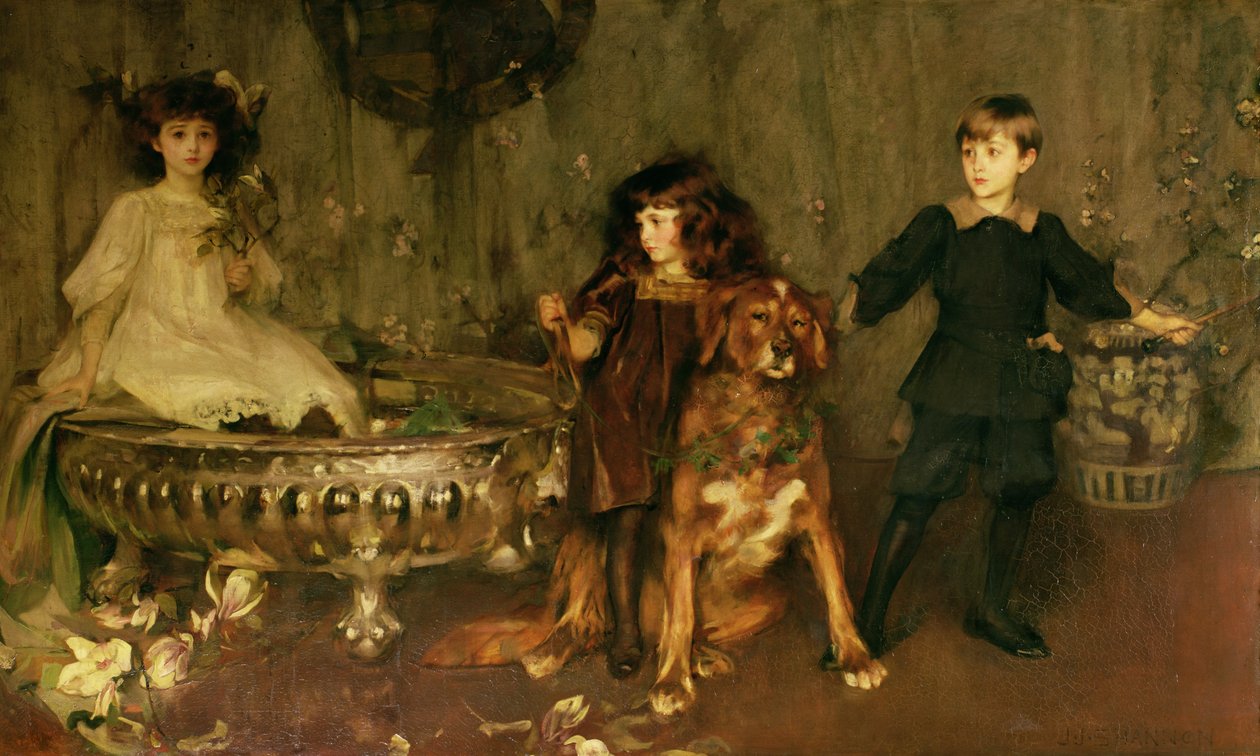 Lord John Manners, Lord Haddon og Lady Marjorie Manners af James Jebusa Shannon