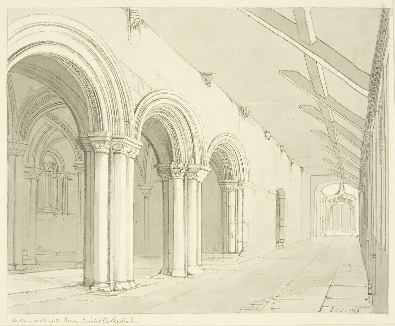 Indgang til Chapter Room of Bristol Cathedral af James Johnson