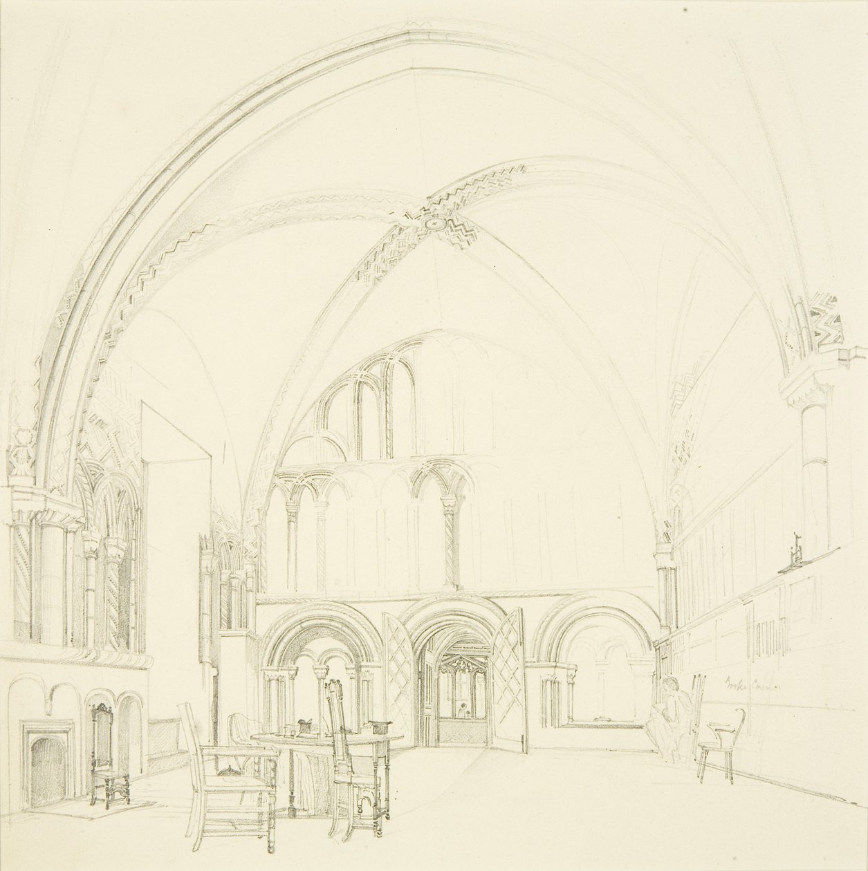 Interiør af Chapter House of Bristol Cathedral af James Johnson