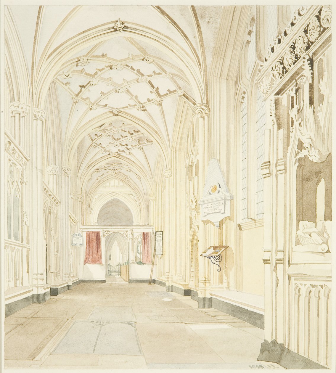 North Aisle of St Mary Redcliffe, ser mod vest af James Johnson