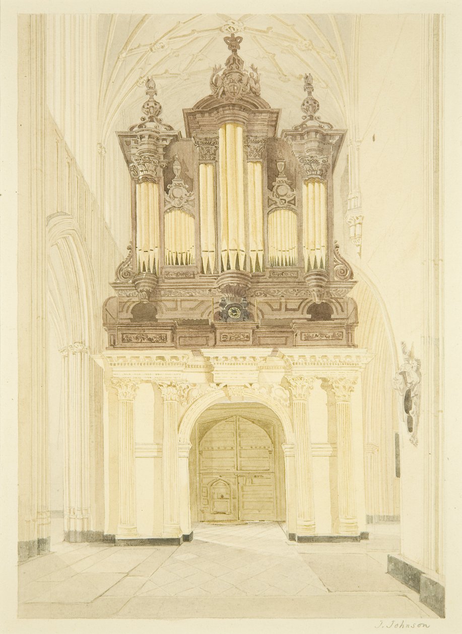 Orgel og orgelloft af St Mary Redcliffe af James Johnson