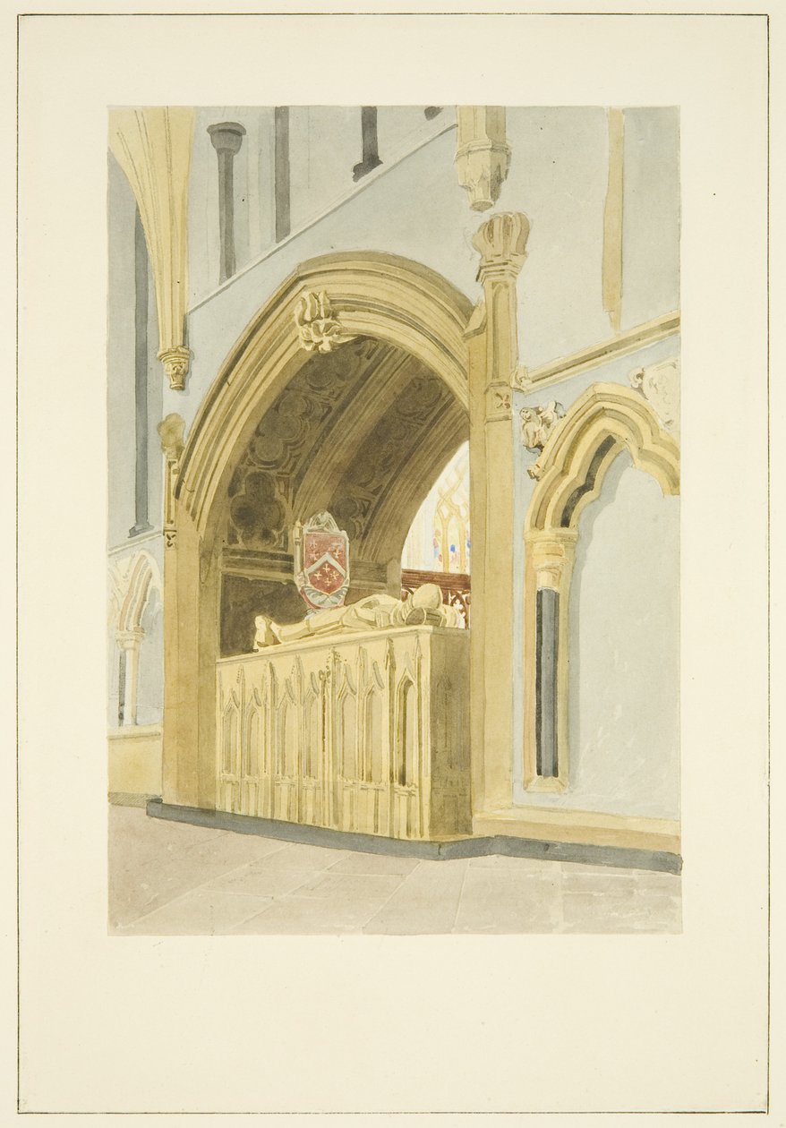 Tomb of Robert Fitzharding, død 1170, i Bristol Cathedral af James Johnson