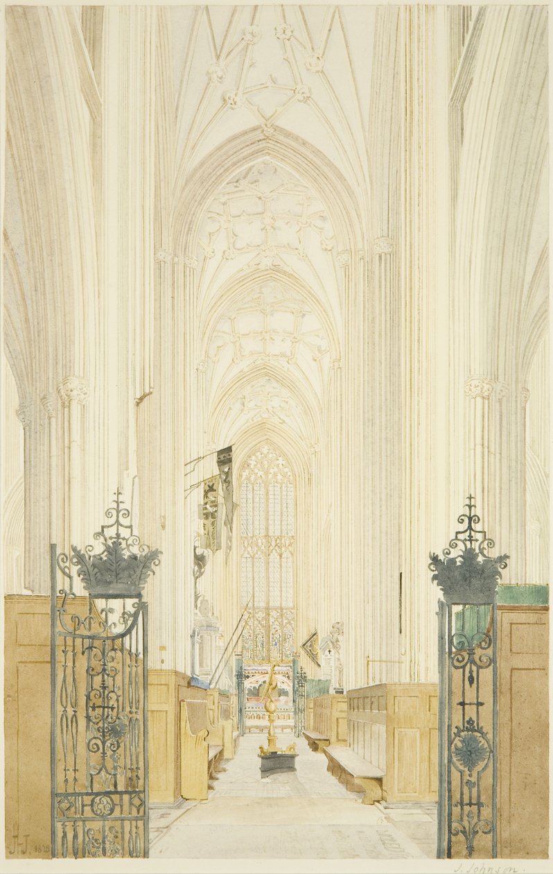 Tværarm af St Mary Redcliffe, ser mod syd af James Johnson