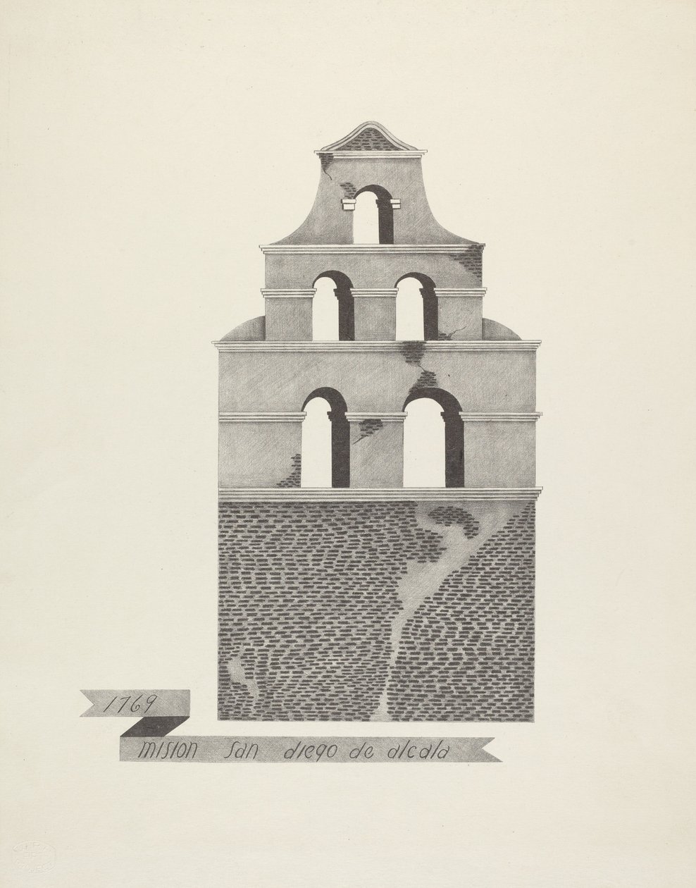 Mission San Diego de Alcala af James Jones