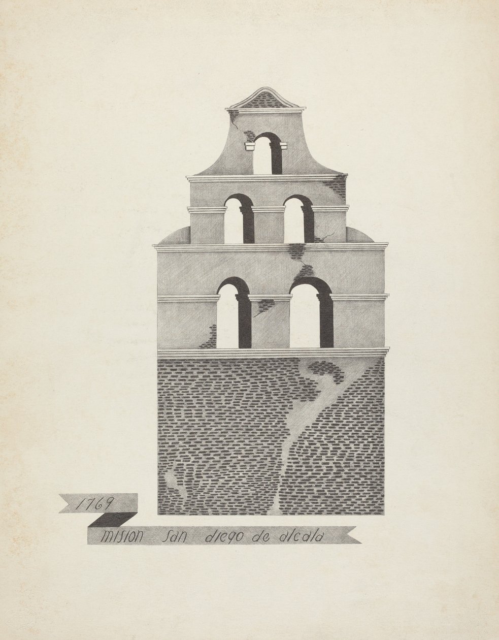 Mission San Diego de Alcala af James Jones