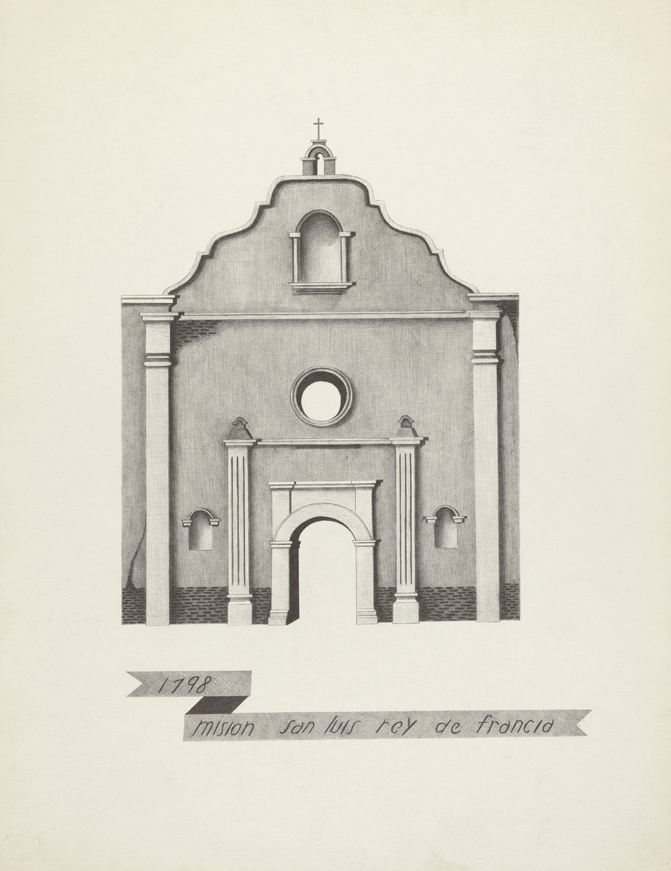 Mission San Luis Rey de Francia af James Jones