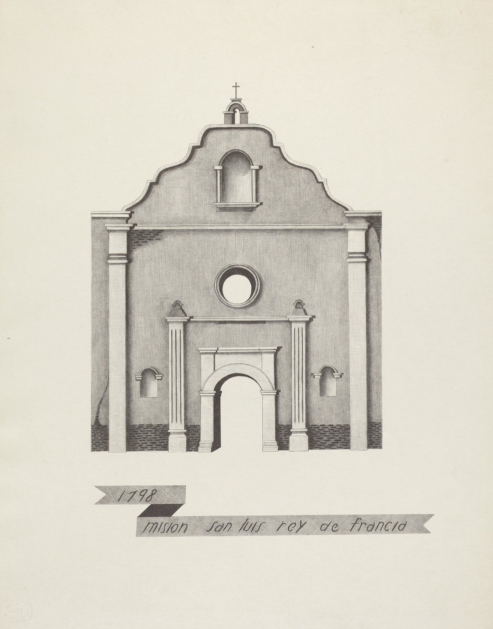 Mission San Luis Rey de Francia af James Jones