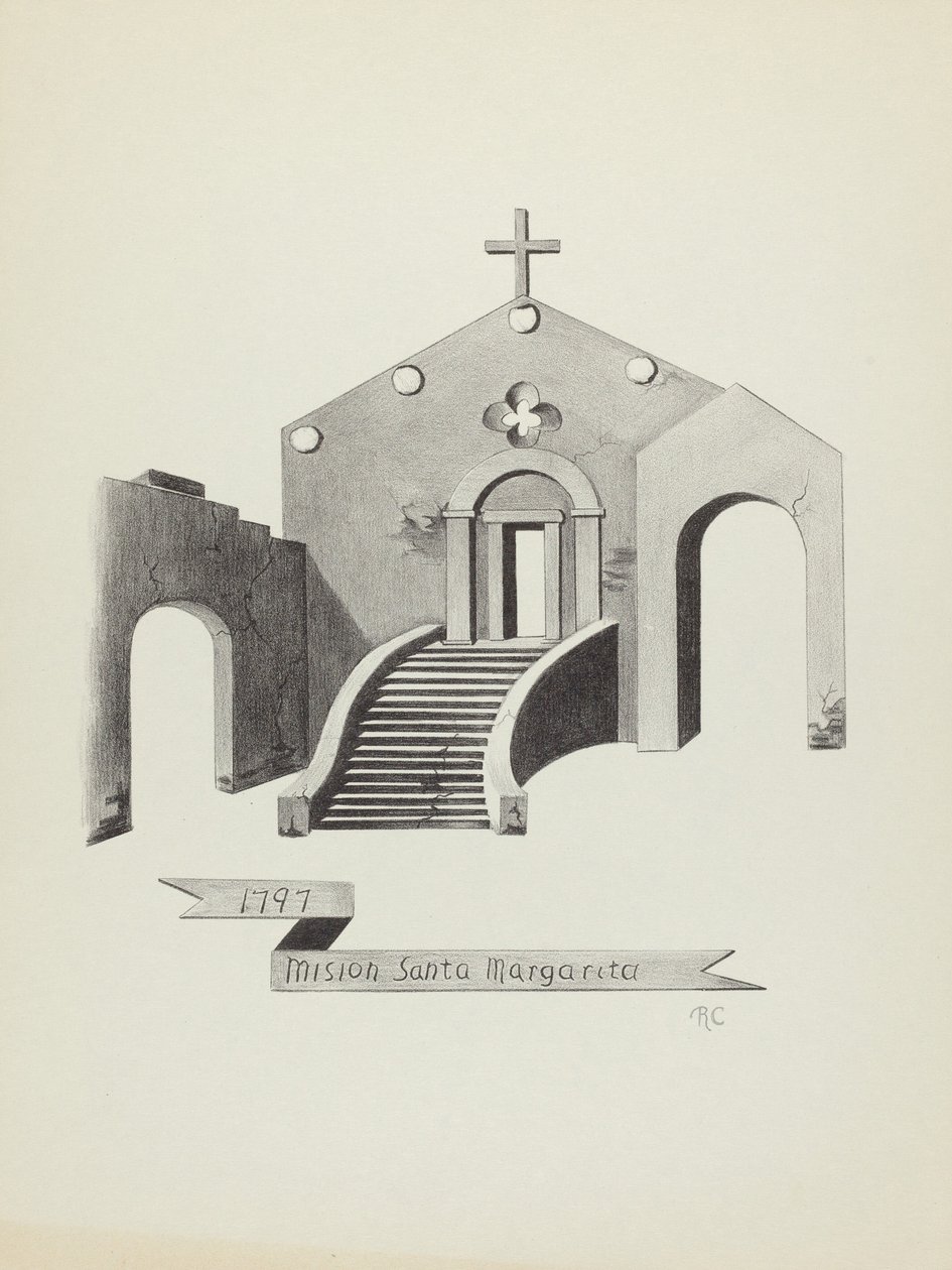 Mission Santa Margarita af James Jones