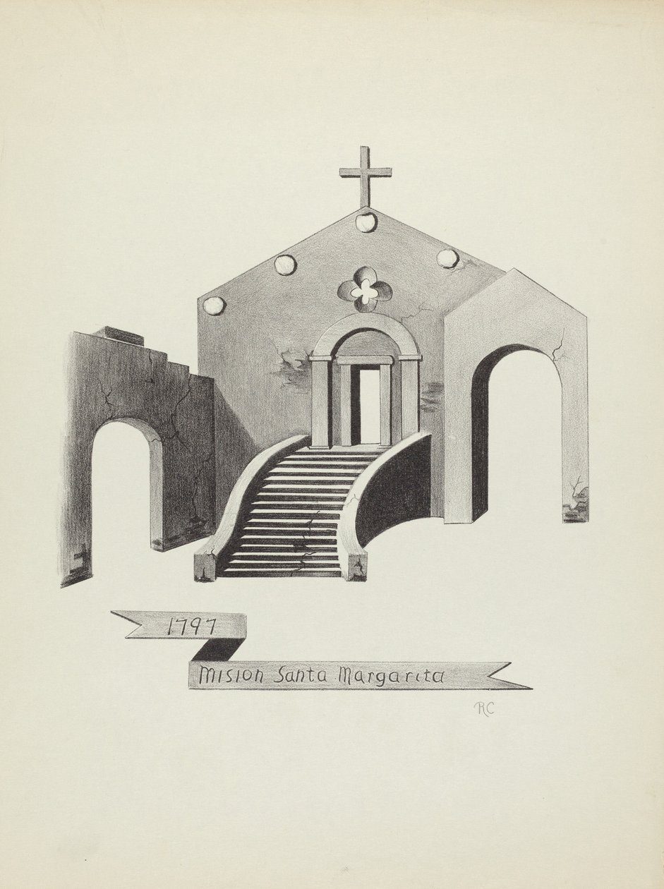 Mission Santa Margarita af James Jones