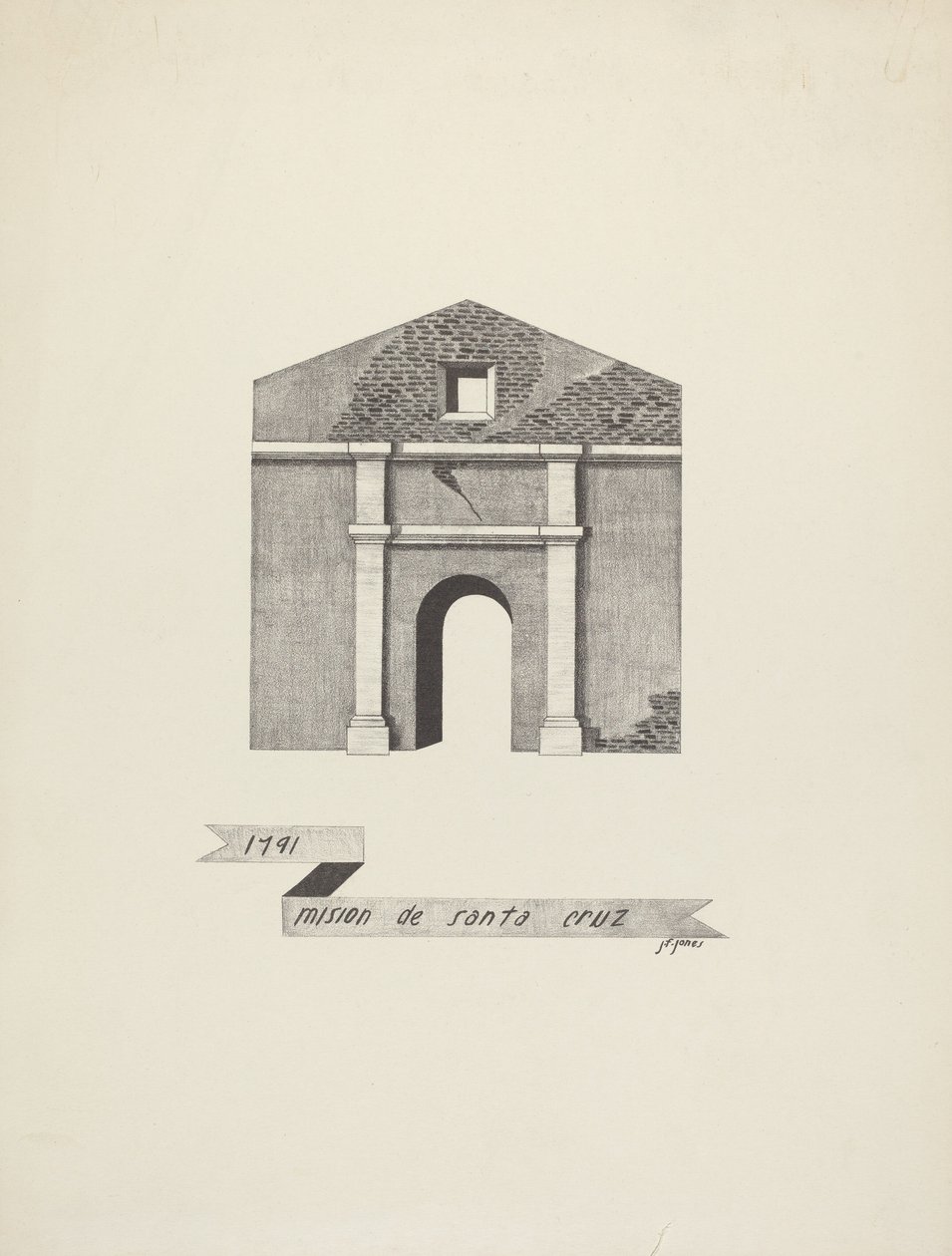 Santa Cruz Mission af James Jones