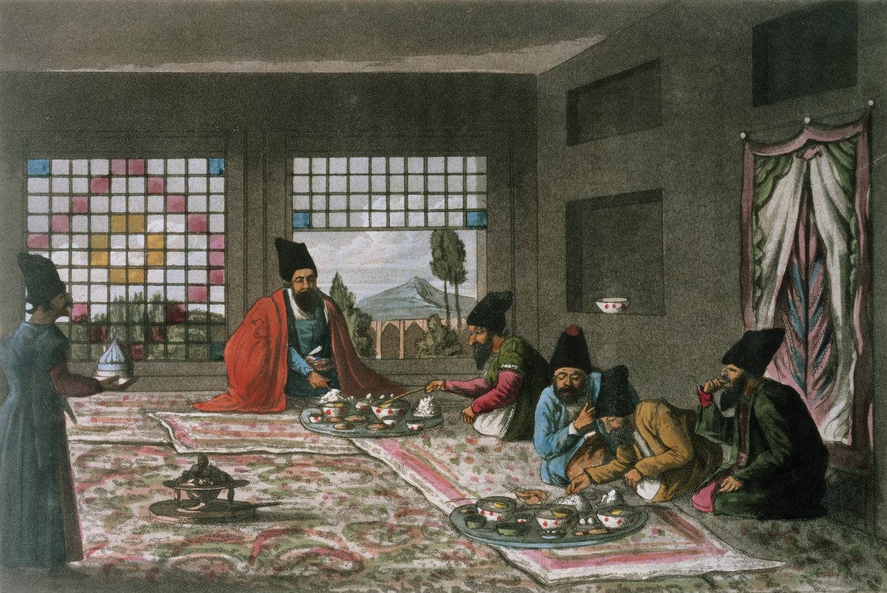 En persisk morgenmad fra `En anden rejse gennem Persien 1810-16