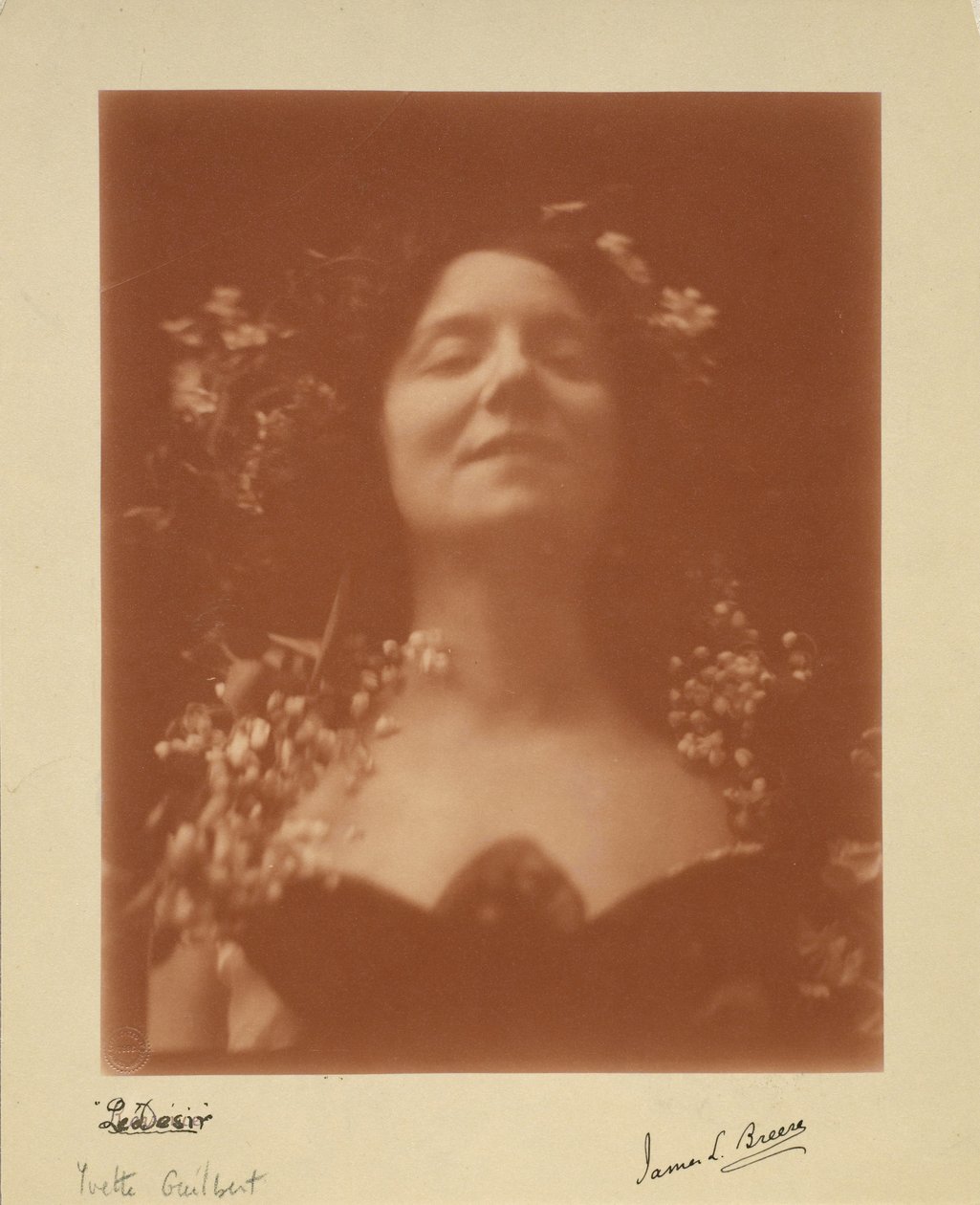 "The Desire": portræt af Yvette Guilbert, 1896 af James L. Breese