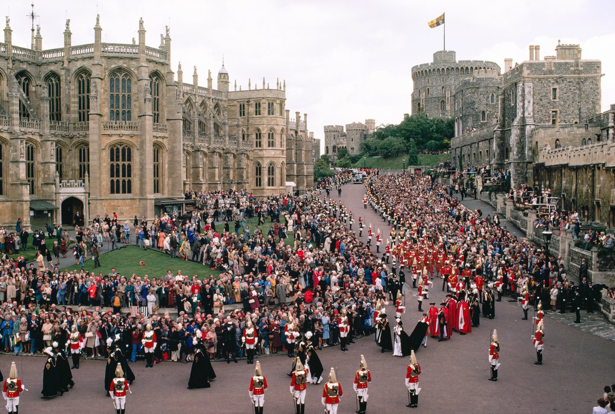 Dronning Elizabeth og prins Philip i St. George
