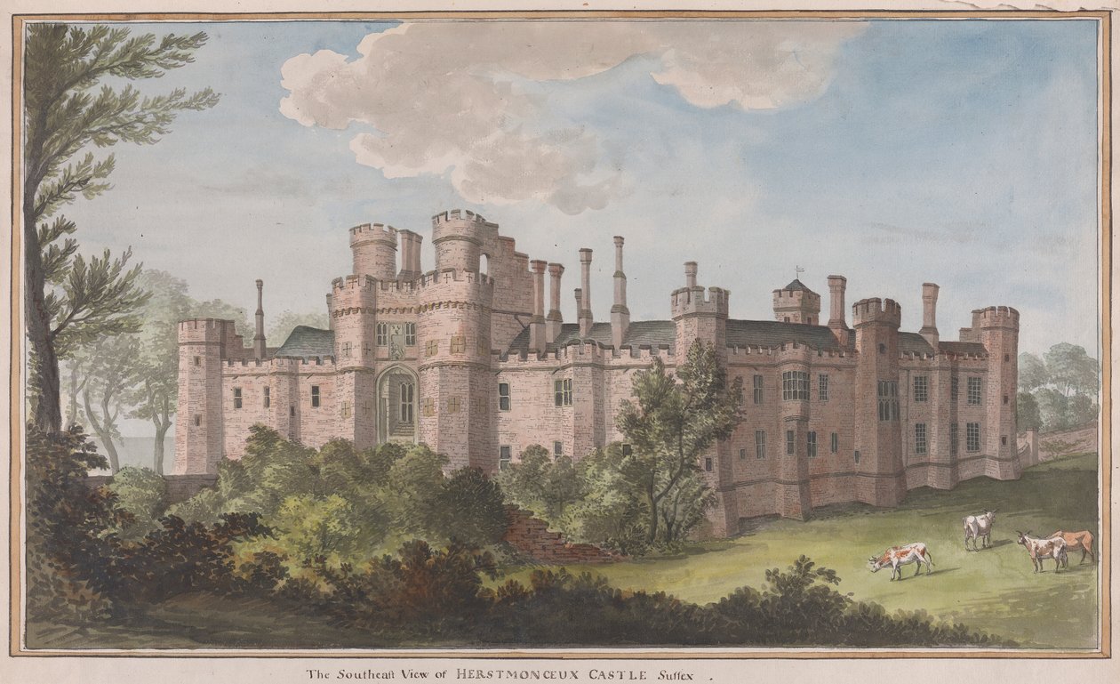 Herstmonceux Castle, East Sussex: South East View af James Lambert  of Lewes
