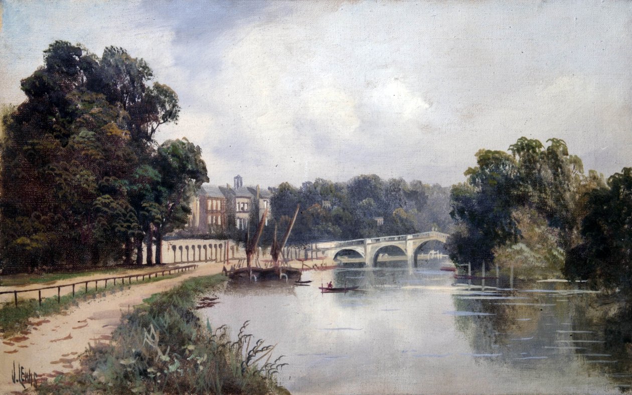 Cholmondeley Walk, ser mod Richmond Bridge af James Lewis