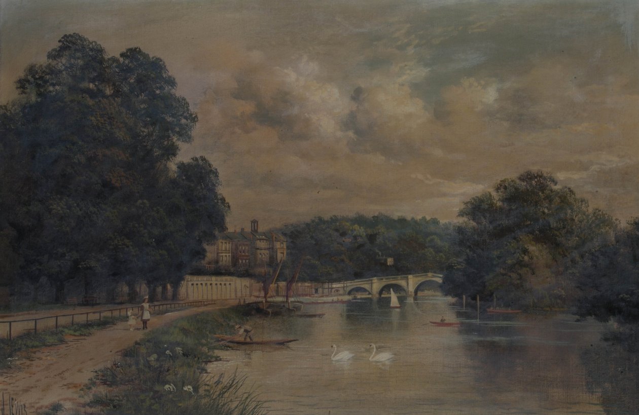 Richmond Bridge fra Cholmondeley Walk af James Lewis
