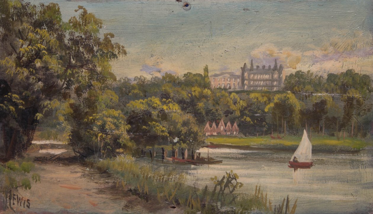 Richmond Hill and the Star and Garter fra Middlesex bank af James Lewis