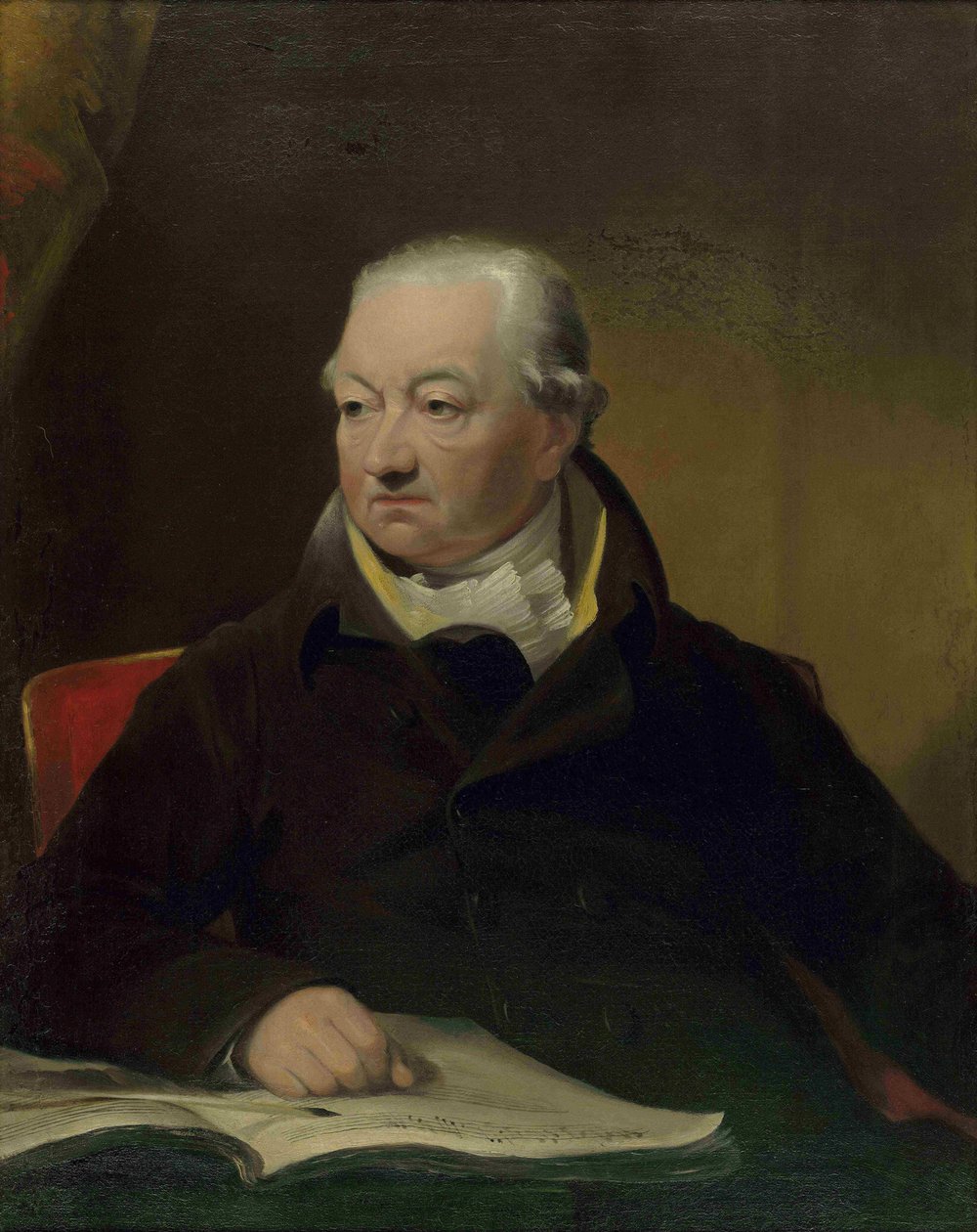 Portræt af violinisten og komponisten Johann Peter Salomon 1745-1815, ca. 1815. af James Lonsdale