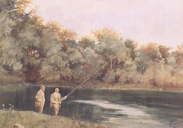 Ved Vale of Health Pond, Hampstead Heath af James Loxham Browne